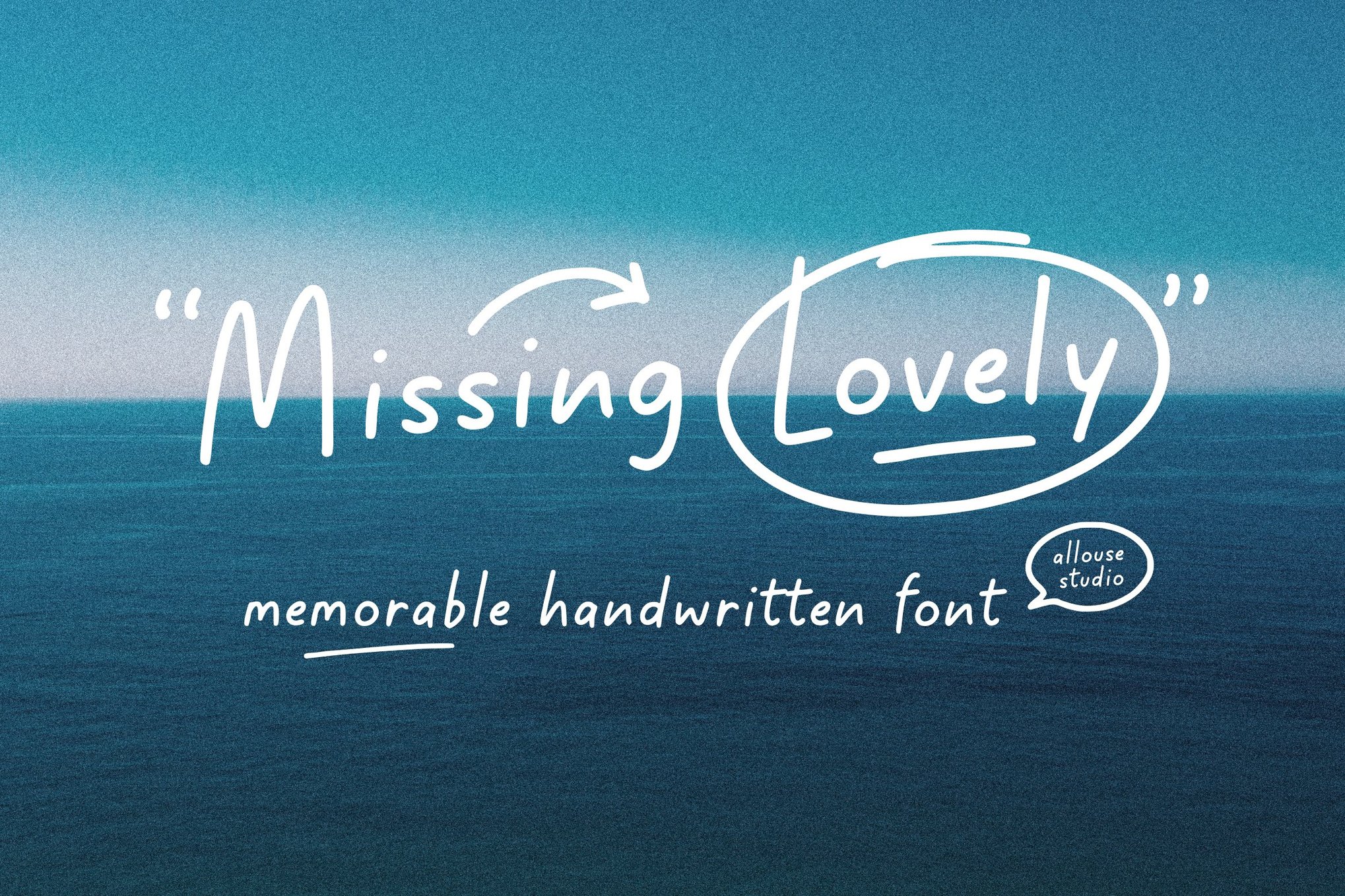 Missing Lovely可爱手写字体 多语言支持品牌包装设计 OTF/TTF/WOFF格式 温暖个性风格 AL - Missing Lovely